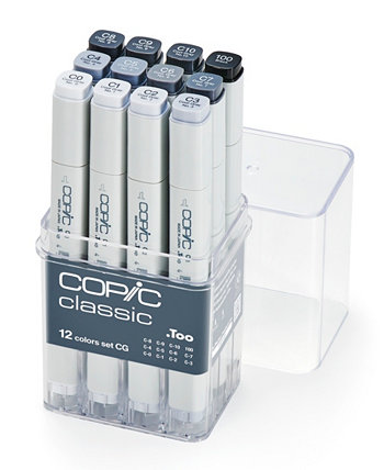 Classic Marker Cool Gray 12 Piece Set Copic