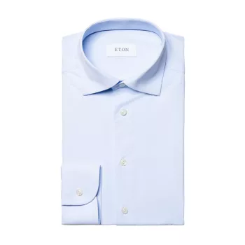 Однотонная эластичная рубашка узкого кроя Eton
