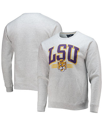 Мужская серая меланжевая толстовка LSU Tigers с карманом для старшеклассников League Collegiate Wear
