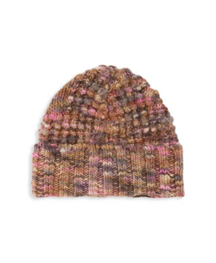 Шерстяная шапка Space Dye Beanie, Розовый / Разноцветный Acne