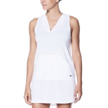 Женское однотонное платье-накидка с капюшоном Nike для плавания Nike
