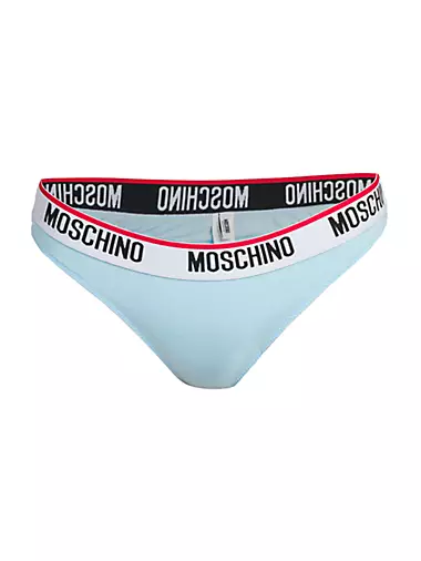 Трусы Moschino Core из хлопка с эластичным поясом и полной посадкой Moschino