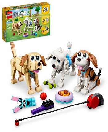 Creator 31137 Набор «Очаровательные собаки» 3-в-1 со сборками бигля, пуделя и лабрадора Lego