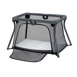 Chicco Alfa Lite Lightweight Travel Playard with Waterproof Mattress, Fitted Sheet Carry Bag - Midnight (Navy), New Chicco