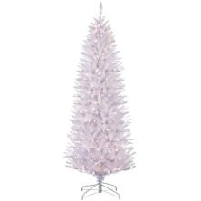Пулео Интернэшнл 6 футов. Предварительно освещенная искусственная рождественская елка из пихты Фрейзера белого цвета Puleo
