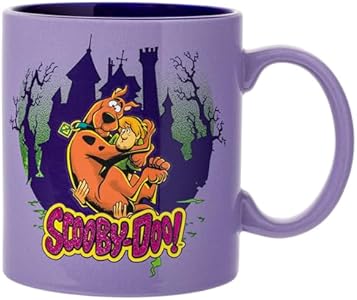 Керамический кружка с блестками Scooby-Doo, 20 унций, Шагги и Скуби-Ду Silver Buffalo