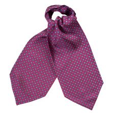 Ostuni - Шелковый мужской галстук Ascot - Пурпурный Elizabetta