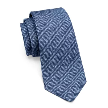 Шелковый галстук с шевроном Kiton
