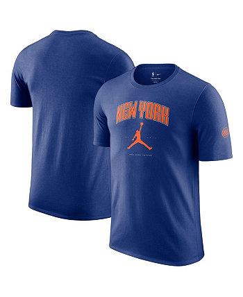 Men's and Women's Blue New York Knicks Essential Cities T-Shirt Jordan