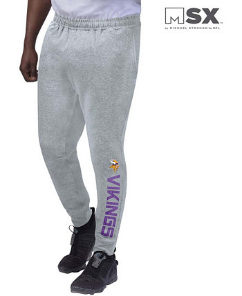 Мужские брюки-джоггеры Minnesota Vikings серого цвета вереск MSX by Michael Strahan
