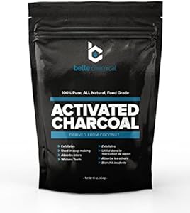 Organic Coconut Activated Charcoal Powder - Food Grade, Kosher - Teeth Whitening, Facial Scrub, Soap Making (1 Ounce to 5 pounds (1 Ounce) Belle Chemical