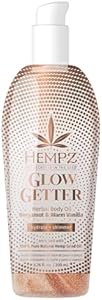 Hempz Glow Getter, Hydrating Body Oil with Shimmer 6.76 oz. Hempz