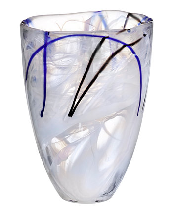 Контрастная 8-дюймовая ваза Kosta Boda