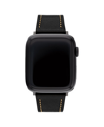 Черный кожаный ремешок 42-44 мм ремешок для Apple Watch COACH