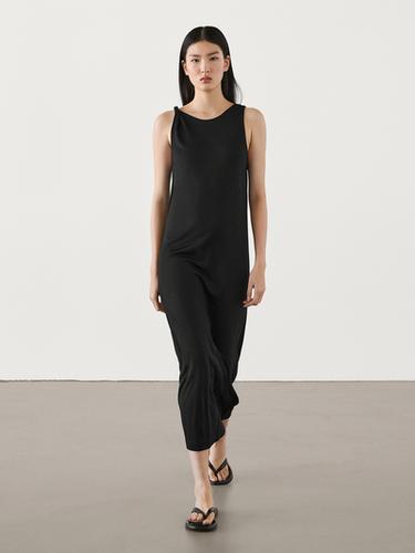 Strappy midi dress with knots Massimo Dutti