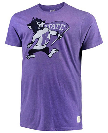 Мужская фиолетовая футболка Kansas State Wildcats Mock Twist Original Retro Brand