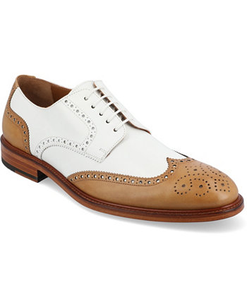 Men's Spectator Handcrafted Leather Brogue Wingtip Oxford Lace-up Dress Shoe Taft