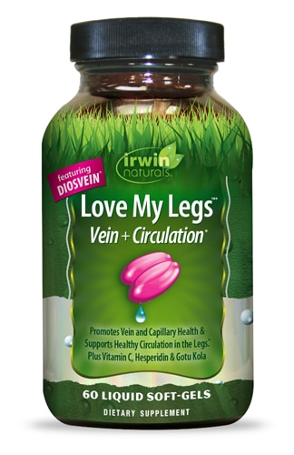 Love My Legs™ Вены и Циркуляция - 60 жидких капсул - Irwin Naturals Irwin Naturals