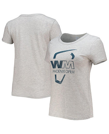 Женская серая меланжевая футболка WM Phoenix Open Tri-Blend Alternative