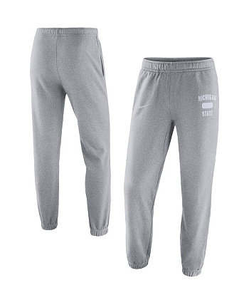 Мужские флисовые брюки Michigan State Spartans Saturday с меланжевым серым оттенком Nike
