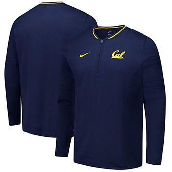 Мужская легкая дышащая куртка Nike Cal Bears на молнии 1/4 с съемными рукавами NCAA