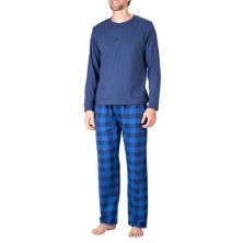 Men's SLEEPHERO Henley & Knit Sleep Pants Pajama Set SLEEPHERO