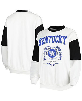Женский белый свитшот с длинным рукавом Kentucky Wildcats It's A Vibe Gameday Couture