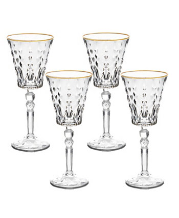 Золотистые бокалы для белого вина Marilyn, набор из 4 шт. Lorpen