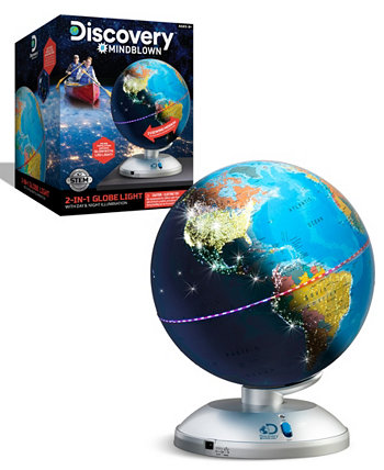 Открытие Mindblown Globe 2 в 1 Земля день и ночь Discovery Mindblown