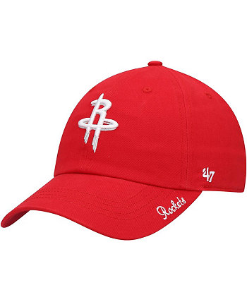 Женская кепка '47 Red Houston Rockets Miata Clean Up с регулируемым логотипом '47 Brand