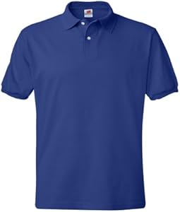 Hanes Men's Cotton-Blend EcoSmart® Jersey Polo Hanes