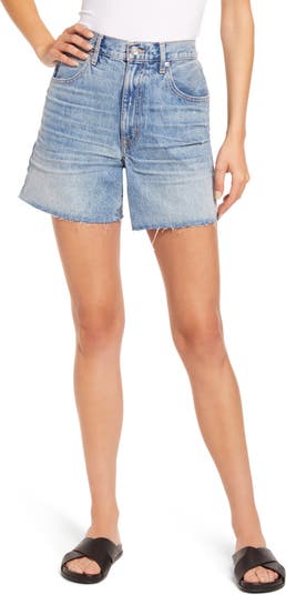 Неэластичные джинсовые обрезанные шорты с высокой талией Dakota SLVRLAKE