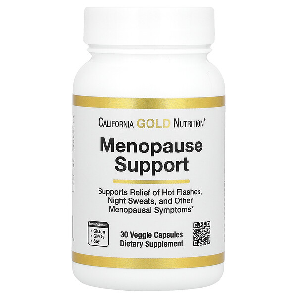 Поддержка менопаузы, 30 растительных капсул California Gold Nutrition