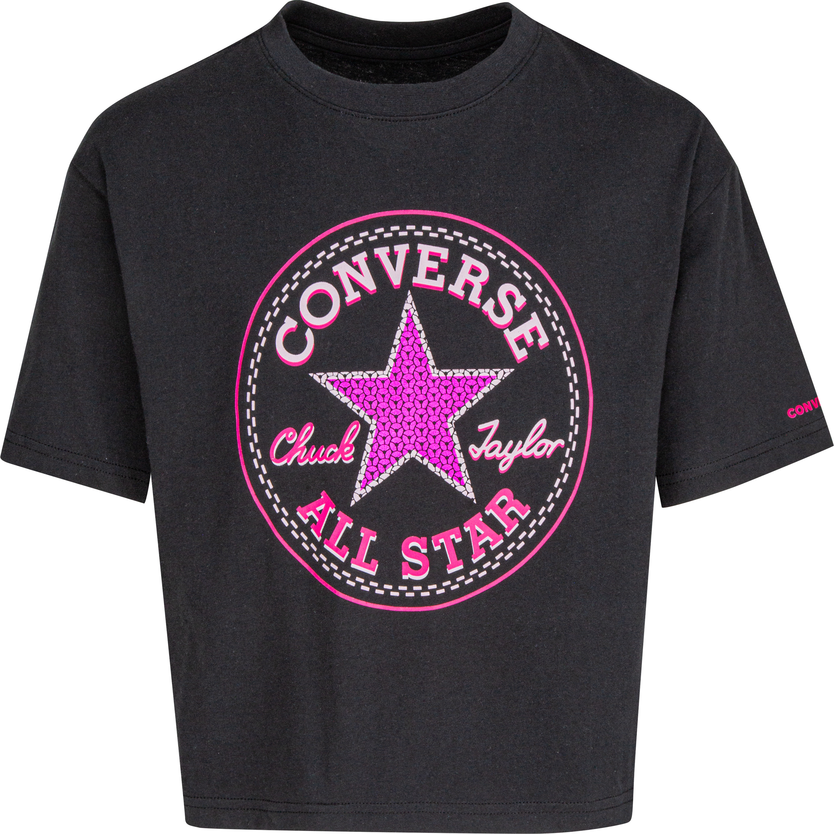 Свободная футболка Star с искусственными пайетками (Little Kids) Converse Kids
