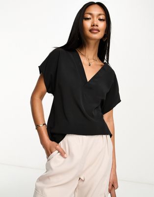 Женская блузка ASOS DESIGN с V-образным вырезом ASOS DESIGN