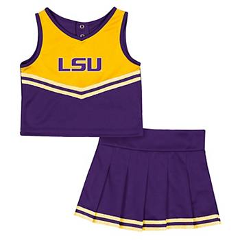 Girls Toddler Colosseum Purple LSU Tigers Time For Recess Cheer Top & Skirt Set Colosseum