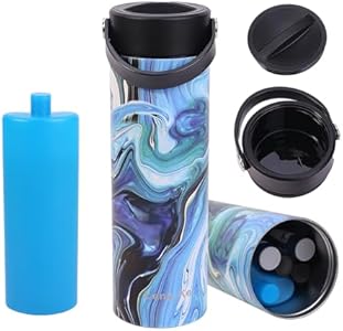 BOMKEE Insulin Cooler Travel Case, Insulin Pens Cold Bottle Portable Carrying Case TSA Approved Medication Diabetic Cooling Case for Diabetic with Gel (Гель) Ice Brick BOMKEE