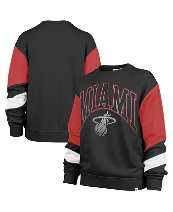 Женский черный свитшот Miami Heat 2023/24 City Edition Nova Crew '47 Brand