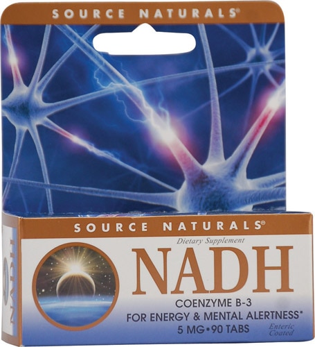NADH - 5 мг - 90 таблеток - Source Naturals Source Naturals