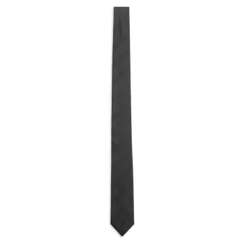 Полосатый галстук Cassandre из шелкового жаккарда Saint Laurent