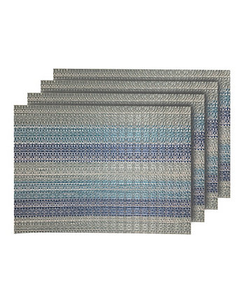 Йоркширский тканый текстильный водостойкий, термостойкий и устойчивый к пятнам моющиеся салфетки размером 13 x 19 дюймов - набор из 4 шт. Dainty Home