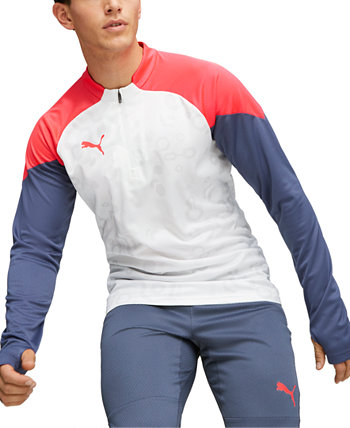 Мужская влагоотводящая футболка с длинными рукавами и круглым вырезом для тренировок IndividualCUP PUMA
