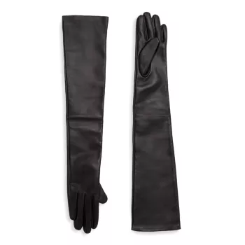 Кожаные перчатки Круэллы Eugenia Kim