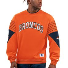 Мужской стартовый оранжевый пуловер Denver Broncos с капюшоном Starter