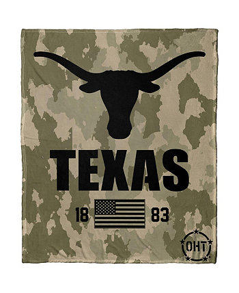 Шелковое одеяло Texas Longhorns OHT в стиле милитари Northwest Company