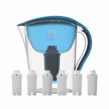 Drinkpod Ultra Premium Кувшин для щелочной воды емкостью 3,5 л включает 6 щелочных фильтров Drinkpod