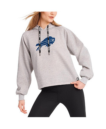 Женский пуловер с капюшоном цвета реглан Хизер серый Buffalo Bills Debbie Dolman DKNY