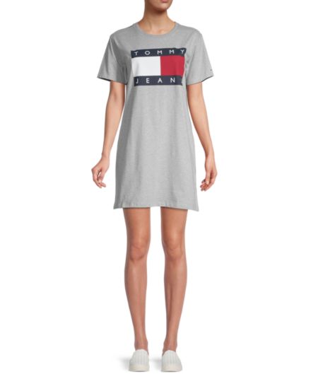 Платье-футболка с графическим логотипом Tommy Jeans