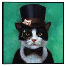 Master Piece Tuxedo Cat Framed Canvas Print Master Piece