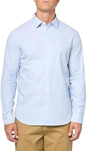 Armani Exchange Men's Long Sleeve Micro Dots Button Down Shirt. Regular Fit A｜X Armani Exchange